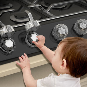 Cache-boutons de sécurité universels pour cuisinière domestique en PC, résistants à l'eau, à l'<span class=keywords><strong>huile</strong></span> et aux hautes températures, avec fonction de déverrouillage - Product Image 3