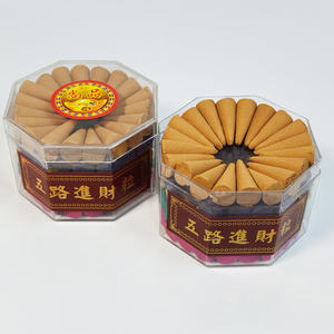 Çok Renkli Geri Akışlı Sandal Ağacı Tütsü Konileri |   Ev Meditasyonu ve Manevi Sunumlar için Çevre Dostu Lavanta Kokulu Koniler - Product Image 3