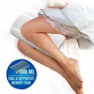 Oreiller de sommeil latéral en mousse à mémoire de forme ronde de jambe en gel blister personnalisé en gros