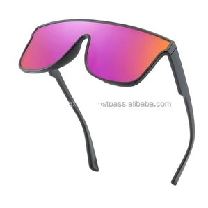 2024 New Fashion Polarized High Quality <b>Sunglasses</b> Personalized Casual One Piece <b>Large</b> Frame UV Resistant Colorful Glasses - Product Image 3