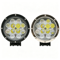7.1Inch 60W 4320lm LED Work Light 4D Lens IP68 Waterproof 12-48V Auxiliary Driving Lamp for Offroad Car Truck Forklift Machinery