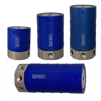 DiYi Joint Rotatif Pneumatique 2-10 Voies, Anneau Collecteur à Rotation 360° avec Vitesse Maximale de 3000 tr/min pour Équipement Rotatif de Cylindre CNC