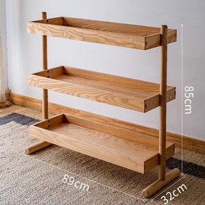 Solid wood flower stand, succulent plant stand, sofa side table, multi-tiered storage rack, flower shop balcony <b>shelf</b>, balcony - Product Image 2