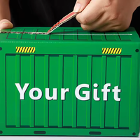 Caja de Envío con Cierre de Cremallera Estilo Contenedor Personalizada, Impresión a Color, Tira de Apertura Fácil, Embalaje de Regalo Corrugado