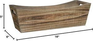 Jardinière classique <span class=keywords><strong>en</strong></span> <span class=keywords><strong>bois</strong></span> avec poignée, couleur marron buffle, <span class=keywords><strong>pour</strong></span> patio, jardin, véranda, décoration intérieure - Product Image 5