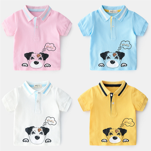 Vêtements en gros pour l'été, t-shirts polo en coton à manches courtes imprimés pour garçons, provenant d'un fournisseur chinois - Product Image 1