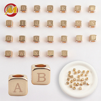 Breloques coulissantes en métal A à Z, lettres majuscules de l'alphabet pour sacs, bracelets DIY, bracelets personnalisés