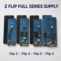 Display LCD Originale per Samsung Galaxy Z Flip 2, 3, 4, Flip, 5, 6, 7, Schermo Touch con Digitalizzatore, Assemblaggio Senza Cornice o Con Cornice