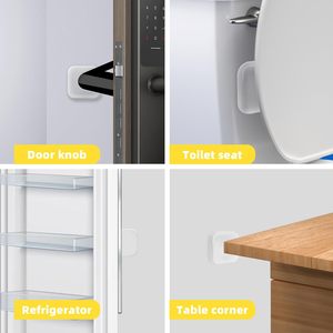 Tapete de silicona transparente para puerta, tapón de goma de plástico, tapón transparente para puerta de seguridad para bebés, decorativo - Product Image 6
