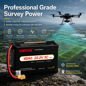 Batterie semi-solide 40000mAh 22.2V 6S 5C à décharge rapide pour drones multirotors de cartographie/agriculture – Vente directe usine - Product Image 2