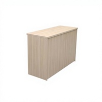 Bureau de direction moderne en bois massif, style minimaliste, avec tiroirs de rangement, couleur érable, table de conférence, de formation et de réception, garantie 1 an
