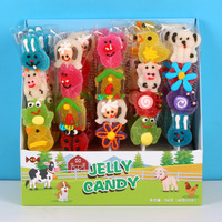 Verschillende Vormen Met Fruit Gearomatiseerde Lolly 'S Cartoonvormige Zachte Snoep Zoete Lolly Zoetwaren