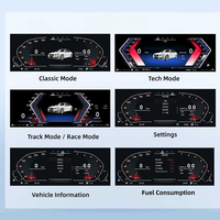 Écran LCD numérique de tableau de bord de 12,3 pouces, compteur de vitesse, panneau de tableau de bord, conserve le HUD d'origine pour BMW Série 3 F30 F31 F34 F35 2012-2019