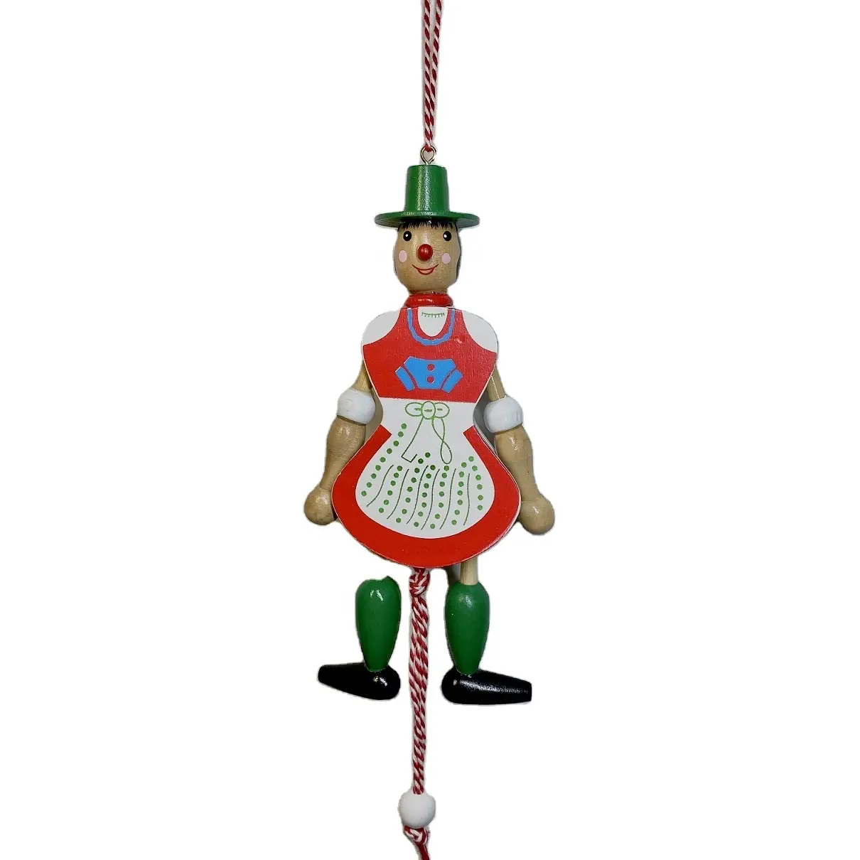 卸売良質木製手作りピノキオマリオネットプッシュ人形