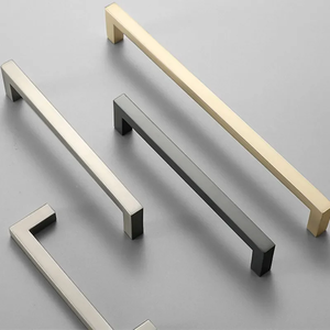 Poignées de meuble, poignées de porte de cuisine, boutons de tiroir, poignées de porte d'armoire en alliage d'aluminium, quincaillerie de style moderne brossé - Product Image 2