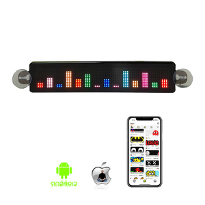 แผงไฟ LED Matrix ขนาด9นิ้วแผง USB 5V แผง LED เมทริกซ์ขนาด5V แผงข้อความ RGB แบบเลื่อนหน้าจอตั้งโปรแกรมได้สำหรับหน้าต่างรถยนต์ - Product Image 4