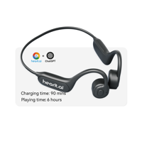 Nouveaux écouteurs sans fil intelligents légers 2025 avec IA pour assistant client en ligne et chat vocal LLM BLE