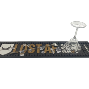 Tapis de bar en caoutchouc gaufré avec logo, antidérapant, durable, pour café, service, maison, bar, bureau – Meilleur prix - Product Image 6