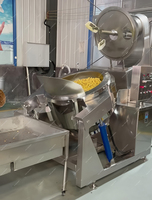 Grande ligne de production commerciale automatique de pop-corn Machine à pop-corn électrique ou à gaz Machine de fabrication industrielle de pop-corn
