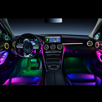 256 couleurs LED bande symphonique tableau de bord garniture voiture éclairage ambiant pour Mercedes Benz classe C W205 GLC X253 2015-2021 accessoires