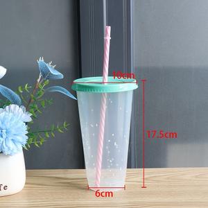 Gobelets réutilisables en plastique de 24 oz avec couvercles et pailles, gobelets de fête changeant de couleur pour célébrations, rassemblements, anniversaires, mariages - Product Image 4