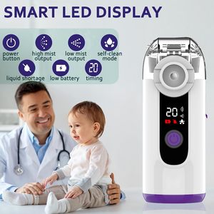 Nouvelles fonctionnalités Digital Mesh Nebulizador inhalateur médical inhalateur <span class=keywords><strong>nébuliseur</strong></span> portable ultra-silencieux pour adultes et enfants - Product Image 5