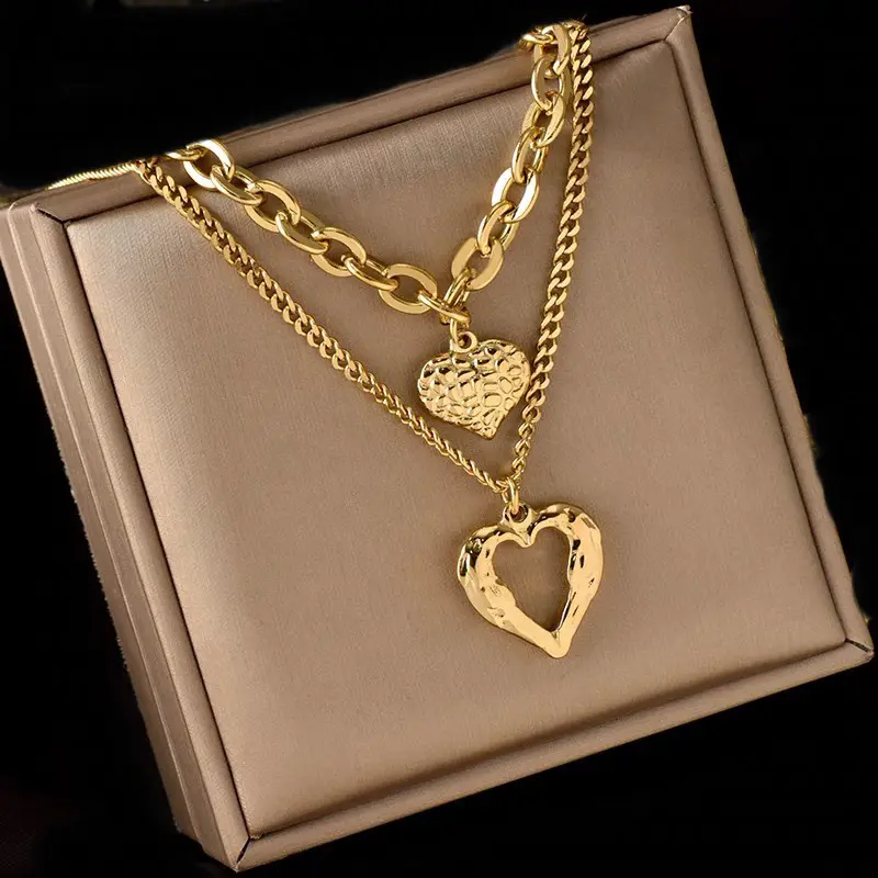 Mode Damen Halsketten Neues Design einfache Goldkette Halskette Großhandel N2309131