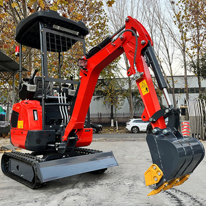 Mini-excavatrice sur chenilles 1,8 tonne avec moteur durable, pompe hydraulique haute puissance, certifiée EPA CE, livraison gratuite, vente chaude - Product Image 1