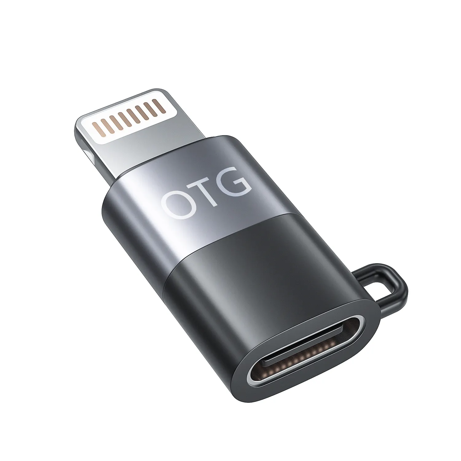 USB C OTG Adapter for iPhone Type C Female to iOS Headphone converter Support Data Sync and Audio Mini size