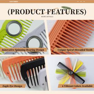 Nouveau peigne de styliste Eagle - Durable, léger, portable, résistant à la chaleur, professionnel, pour salon de coiffure, en matériau PEK - Product Image 6