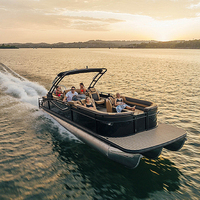 Bateau Ponton en Aluminium en Gros pour Pêche, Croisière et Loisirs Festifs, Yacht de Luxe Personnalisé Direct Usine de Chine