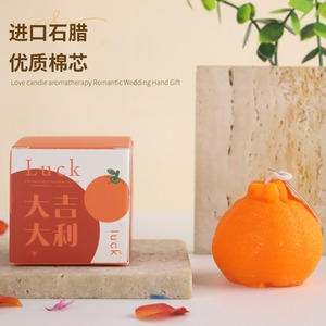 Northern Mu Ugly Orange <b>Candle</b> Scented Soy Wax Small <b>Large</b> Size Wedding Favor New Year Decor - Product Image 3