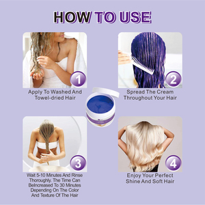 <span class=keywords><strong>Maschera</strong></span> per <span class=keywords><strong>capelli</strong></span> viola saggia 500ml protezione contro il colore giallo dopo il trattamento di candeggina per <span class=keywords><strong>capelli</strong></span> ottonati per donne e uomini sbiancati - Product Image 6