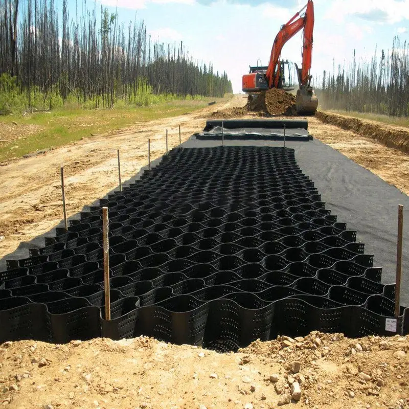 Grille de gravier d'allée de HDPE Geocell pour des murs de soutènement de stabilisation de sol