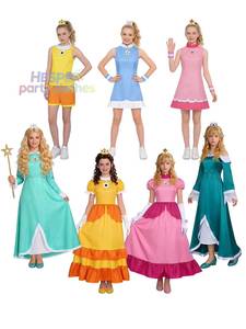 Ensemble robe courte et short HP Kids Princess Fancy Outfit, robe longue maxi, costume de fête pour filles - Product Image 1