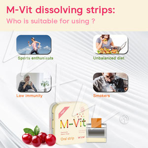 Tiras de disolución multivitamínicas de Venta caliente Suplemento de multivitaminas Tiras de disolución M-Vit Soporte energético - Product Image 4