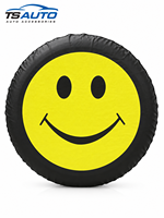 TS-BT-318 Sortie d'usine pour Suzuki Jimny – Housse de roue de secours en PVC de 15 pouces avec motif Smiley