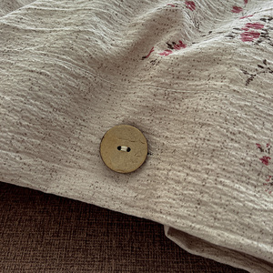 ชุดเครื่องนอนผ้าลินิน4ชิ้นแบบดั้งเดิมกระดุมแบบวินเทจผ้าลินินแบบดั้งเดิม - Product Image 3