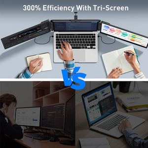 หน้าจอคู่12นิ้วแบบพกพา FHD IPS 60Hz ขยาย <span class=keywords><strong>LCD</strong></span> 1920x1080จอแสดงผล<span class=keywords><strong>2</strong></span> Type C ลำโพงอินเตอร์เฟซสำหรับแล็ปท็อป - Product Image 3