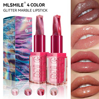 Nouvelle Arrivée 4 Couleurs OEM Rouge à Lèvres Mat Éclatant Non-Transfert, Maquillage des Lèvres Nacré Étoile à Cinq Branches, Rouge à Lèvres Brillant
