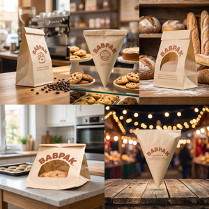 Sachets de café Kraft avec fermeture à lien métallique 8oz 16oz, pochettes en papier à soufflet autoportantes pour l'emballage de grains de café torréfiés et de thé en vrac - Product Image 4
