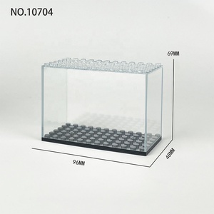 Boîte de présentation pliable en acrylique transparent pour blocs de construction, empilable, anti-poussière, pour figurines d'action - Product Image 2