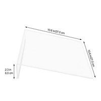 Bview Art tableau incliné multifonction support d'écriture transparent Design ergonomique support de tablette de bureau en acrylique transparent antidérapant bureau