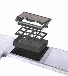 Tomacorriente de Piso Empotrado Safewire, de Acero Inoxidable, Tipo Oculto, 45 EU UK, Personalizable - Product Image 6
