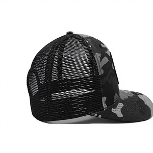 Casquette Trucker à 6 Panneaux avec Patch Tissé Personnalisé, Dos en Maille Respirante, Motif Camouflage, pour Adultes, Activités de Plein Air, Pêche, Camping, Produite au Vietnam - Product Image 4
