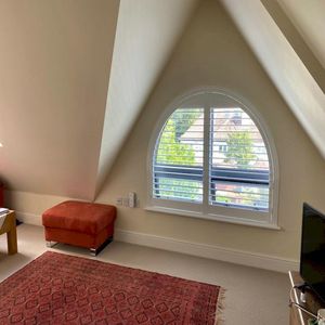 Direct From China PVC Plantation Sliding Raked Indoor Window Shutter Built-In for Window and <strong>Door</strong> - Product Image 1