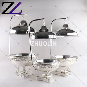 8L <span class=keywords><strong>Shabu</strong></span> <span class=keywords><strong>Shabu</strong></span> Tisch Essen wärmer Catering serviert guten Alkohol Gold hängen Haken Deckel Essen warm Chafing Dish Buffet Set Herd - Product Image 4