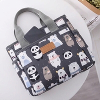 Tas Tote Multi Kantong Ukuran Sedang Bahan Komposit Sentuhan Lembut Lapisan TC Ukuran Kustom untuk Penggunaan Sehari-hari Kasual