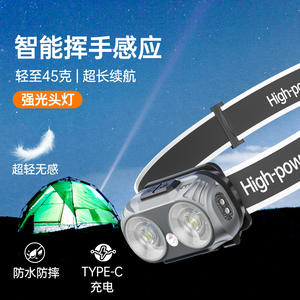 Lampe frontale T-22 LED rechargeable, étanche, ultra-lumineuse, pour usage extérieur - Product Image 3