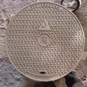 High <strong>Quality</strong> Round Well <strong>Cast</strong> <strong>Iron</strong> Manhole Cover Hot Selling Decorative Graffiti for Road Use - Product Image 3